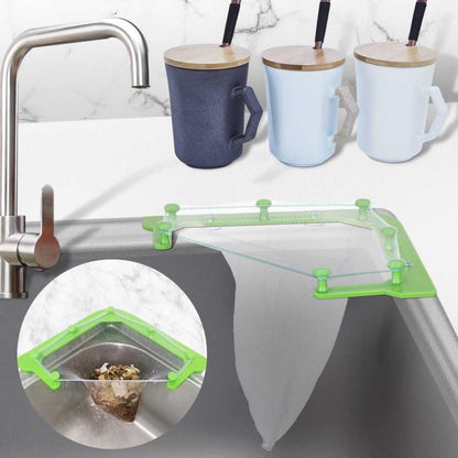 Multifunctional Triangle Drainage Rack Kitchen Sink